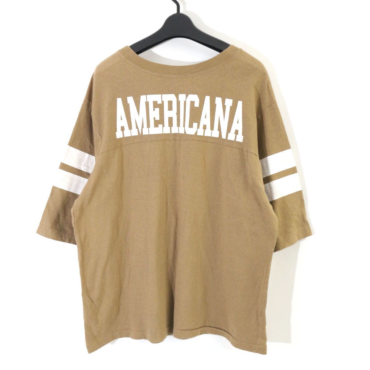 【新品タグ付】AP STUDIO アメリカーナ 別注ボーイフレンドフットボールT AP STUDIO（エーピーストゥディオ）の「《予約》AMERICANA ボーイ