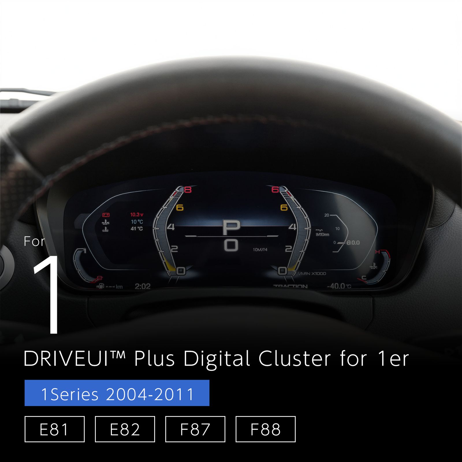 DRIVEUI™ Plus デジタルクラスター - BMW 1シリーズ E81 E82 E87 E88