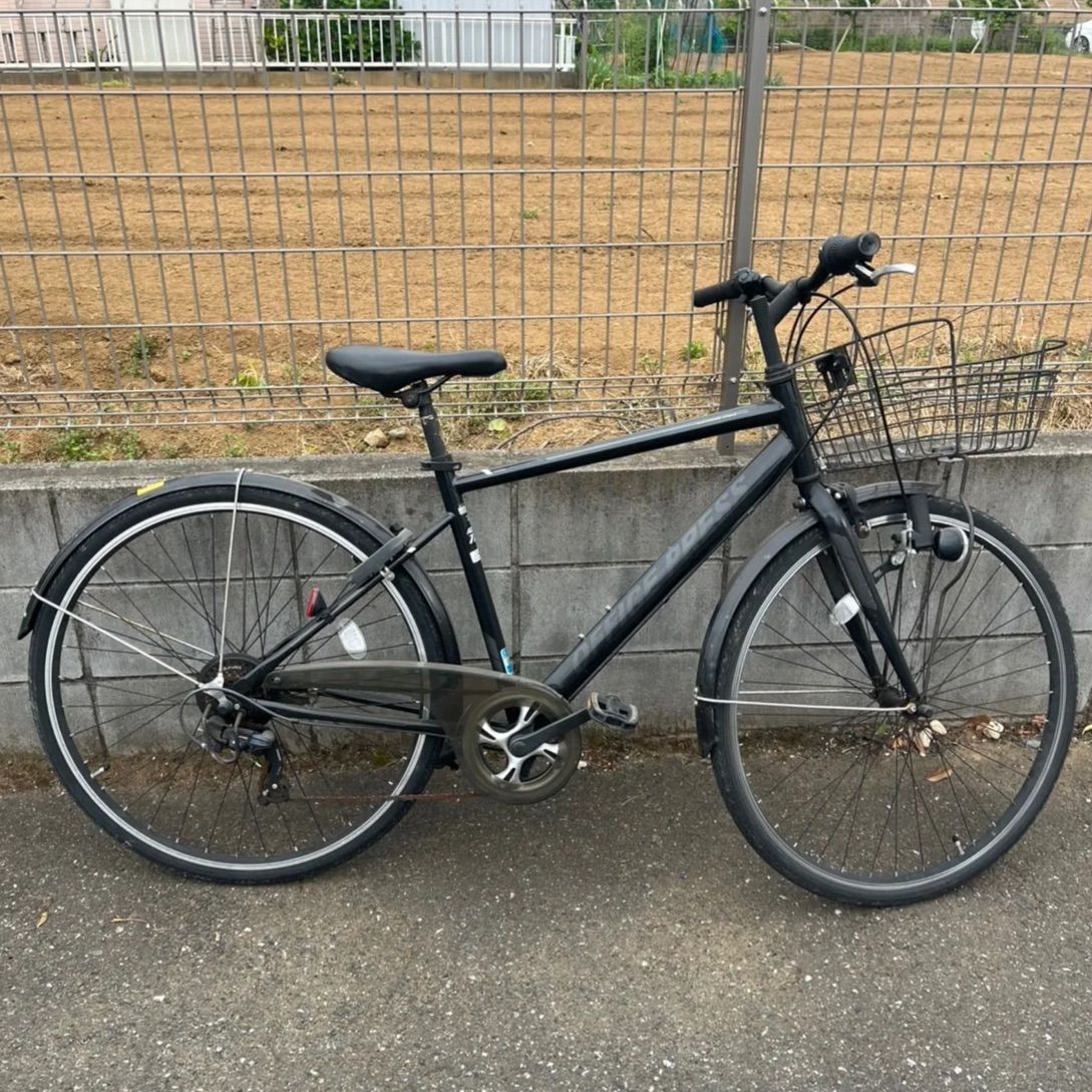 B259 クロスバイク★OFFICE PRESS★7段変速★700×32C OFFICE PRESS asahi あさひ e オフィスプレスe BAA-Q 700C 7段変速