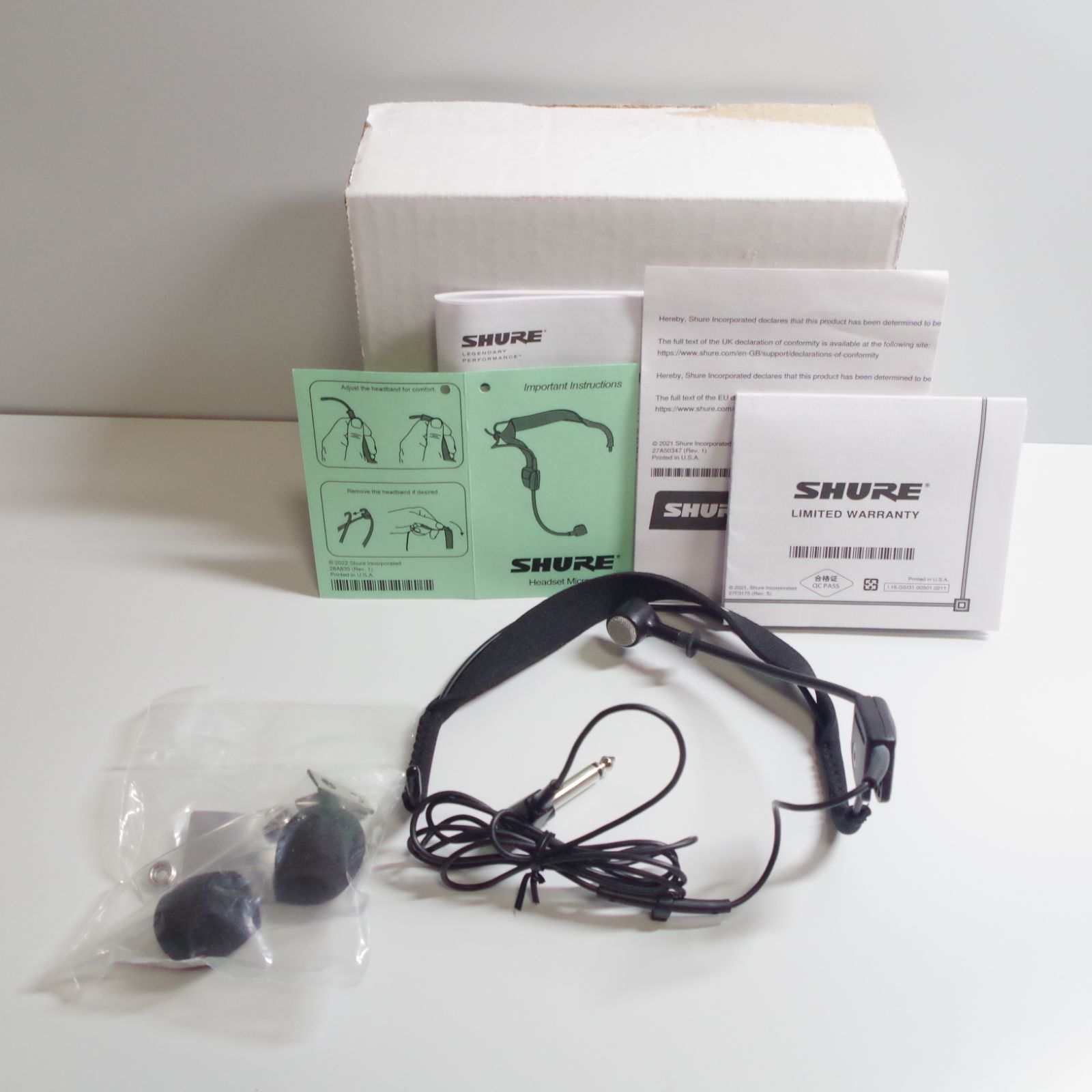 SHURE WH20 ヘッドセットマイク 【公式通販】