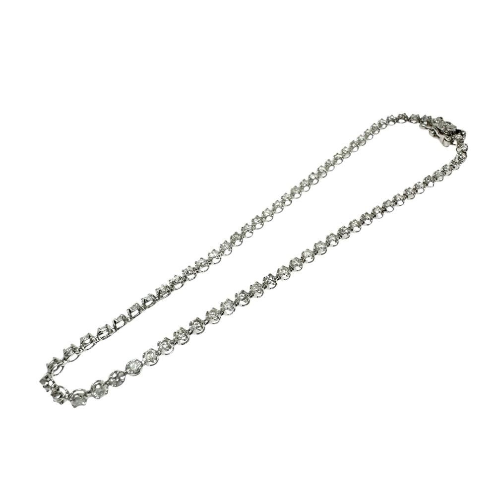 テニス ダイヤモンド 計1.00ct ブレスレット Pt850プラチナ 3.4g 18cm