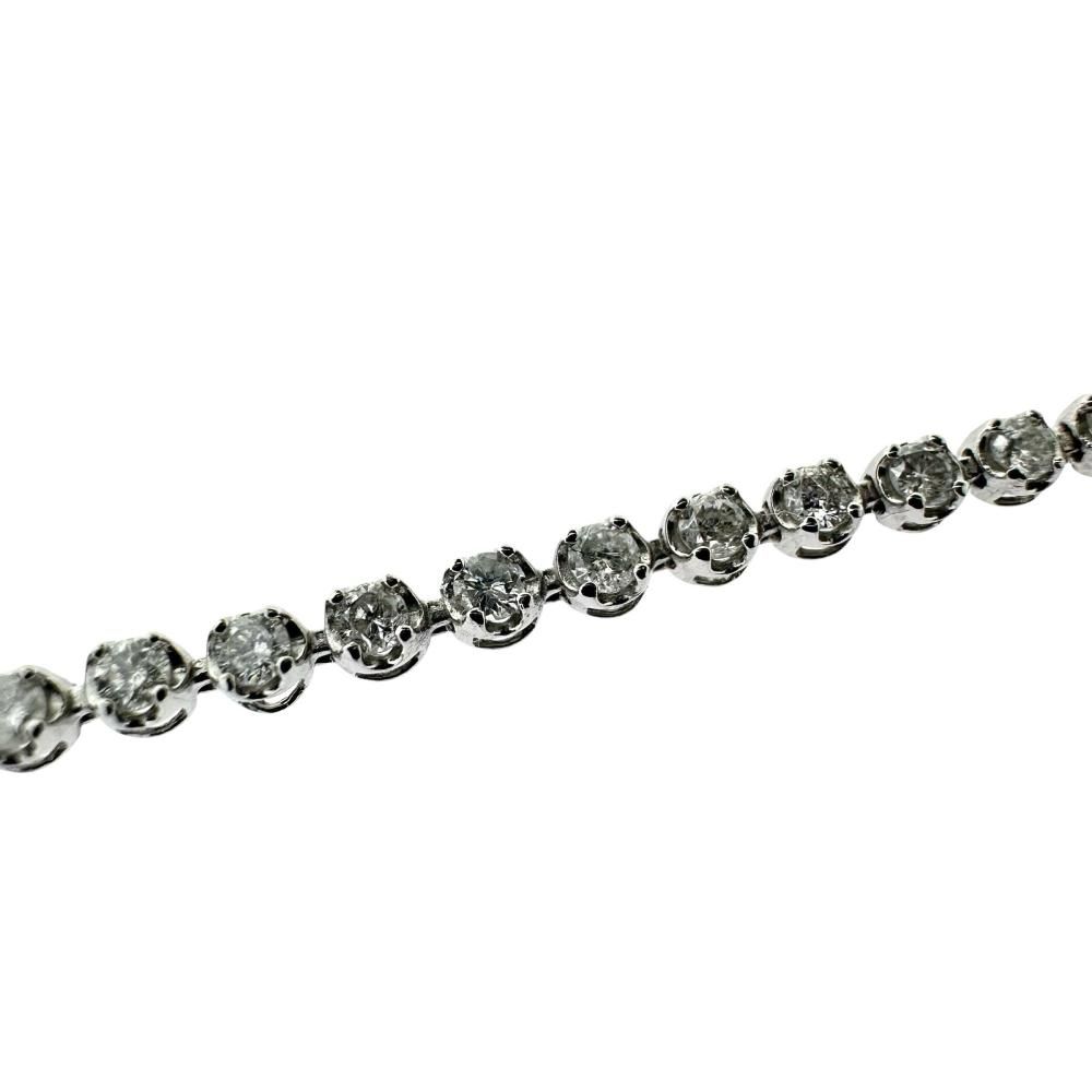 テニス ダイヤモンド 計1.00ct ブレスレット Pt850プラチナ 3.4g 18cm