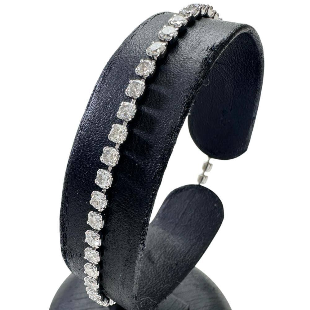 テニス ダイヤモンド 3.68ct ブレスレット Pt850プラチナ 6.0g 17cm 