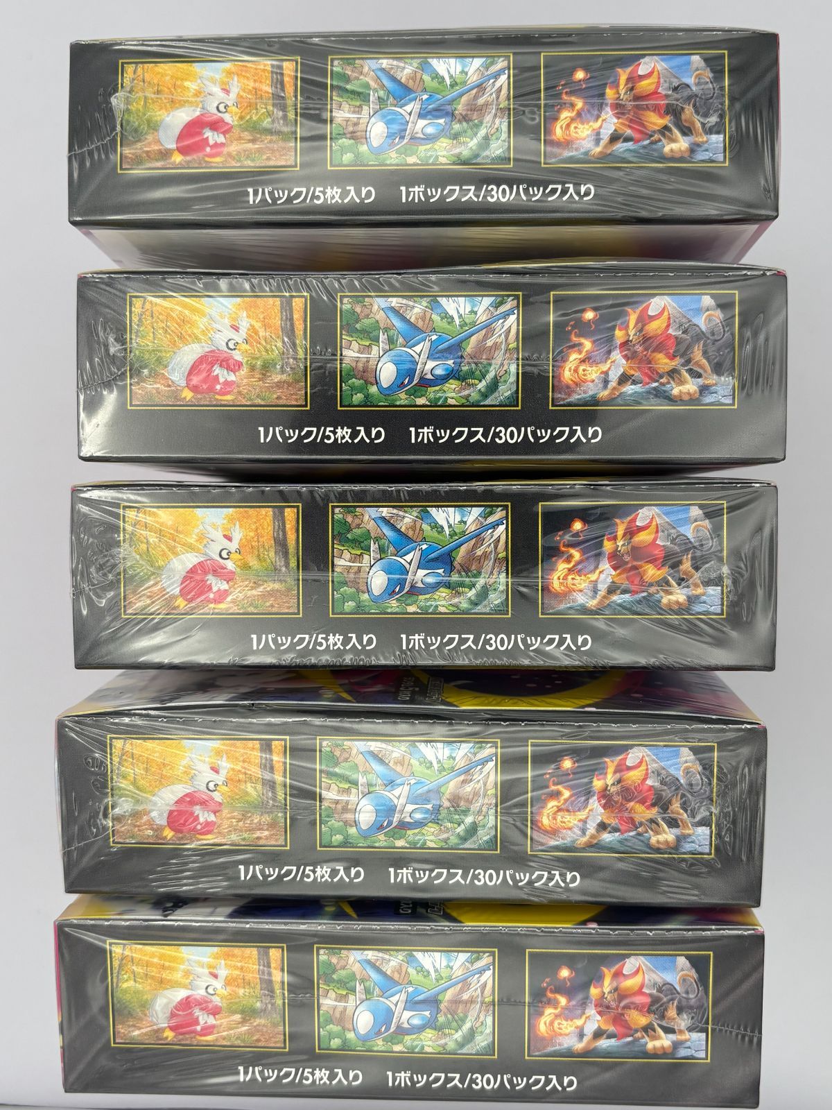[新品未開封シュリンク付]　ポケモンカード　メガシンフォニア　5BOX 未開封シュリンク付き】メガシンフォニア 5BOX ポケモンカード - メルカリ