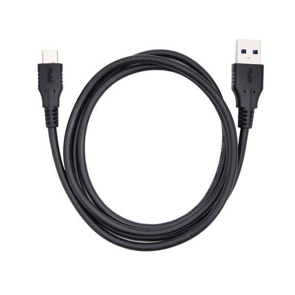 （まとめ） タイプCケーブル 1m USB3.0 ブラック AS-CASM018 〔×10セット〕