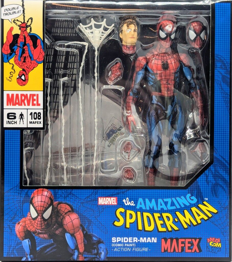 メディコム トイ MAFEX SPIDER MAN (COMIC PAINT) 108 THE AMAZING