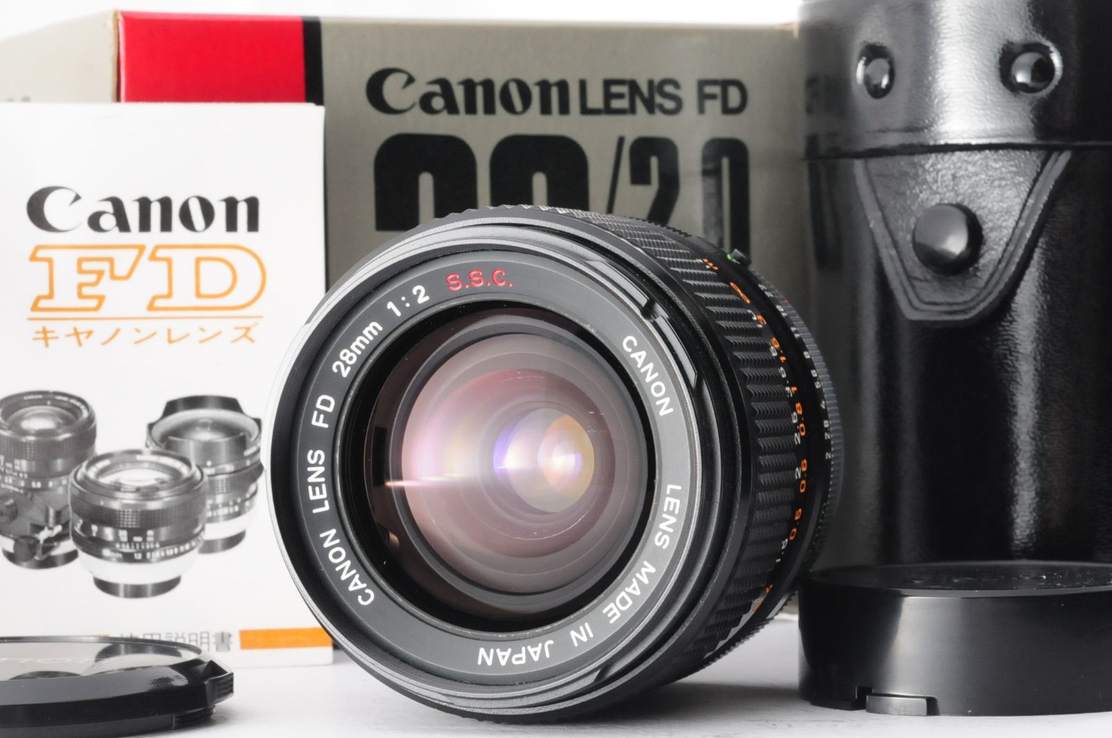 キャノン Canon FD 28mm F2 1:2 S.S.C SSC MF マニュアル カメラレンズ