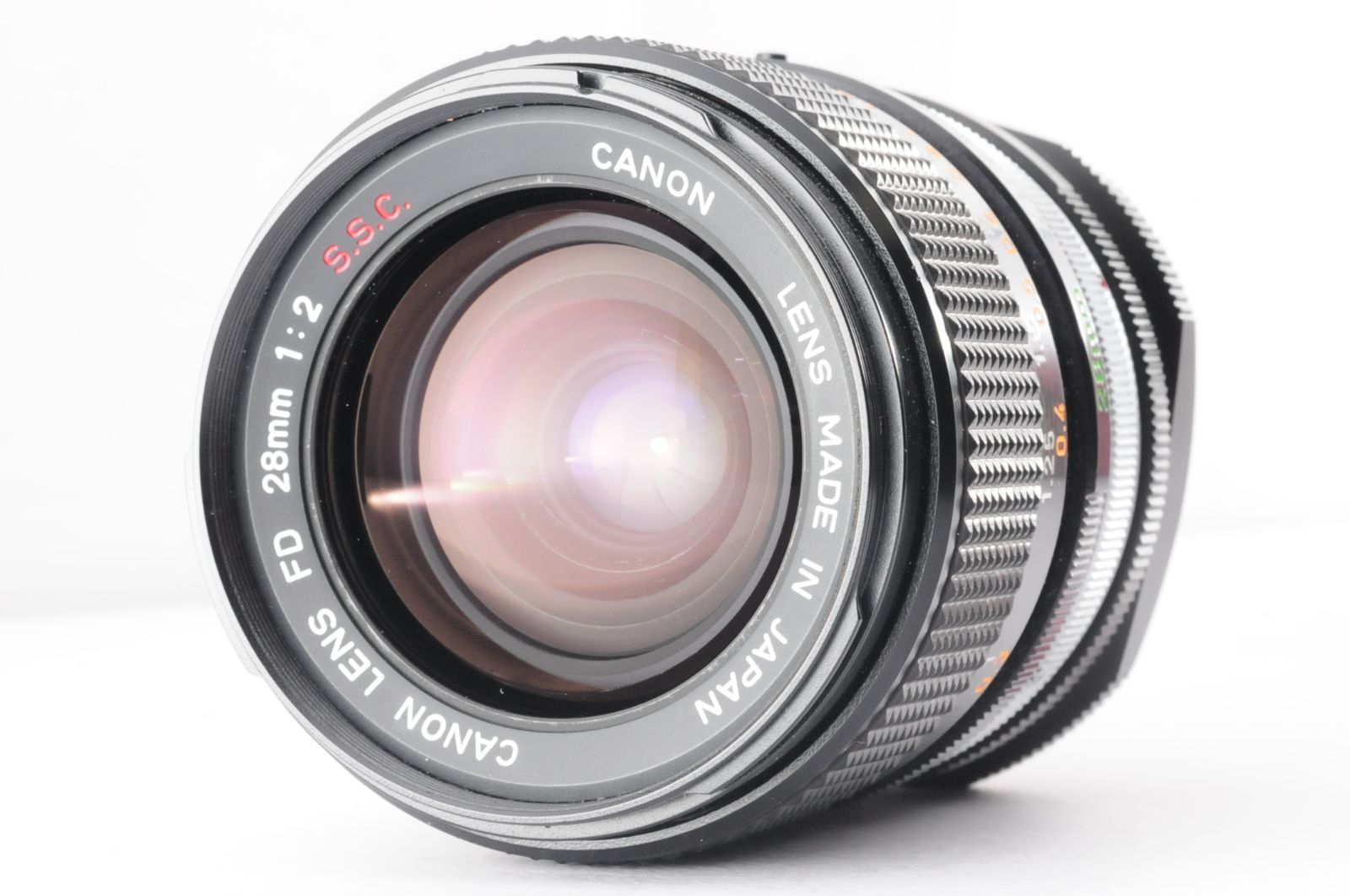 キャノン Canon FD 28mm F2 1:2 S.S.C SSC MF マニュアル カメラレンズ