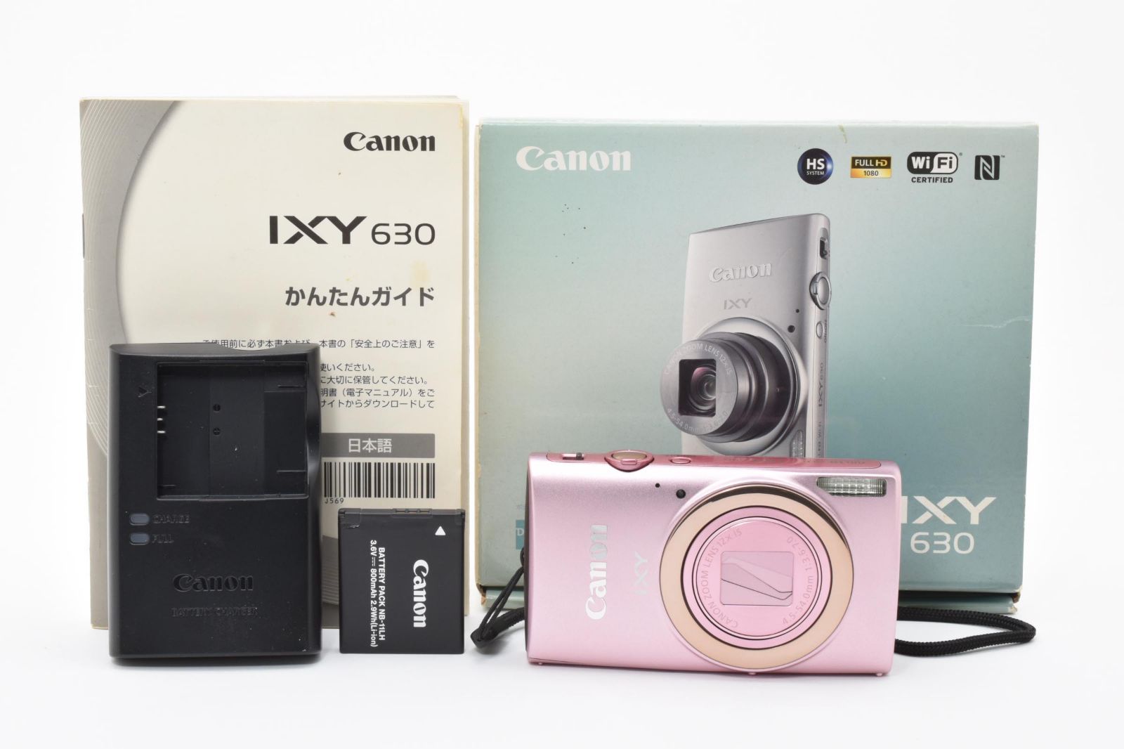 キヤノン CANON IXY 630 PC2052 ピンク イクシー《元箱・説明書付き