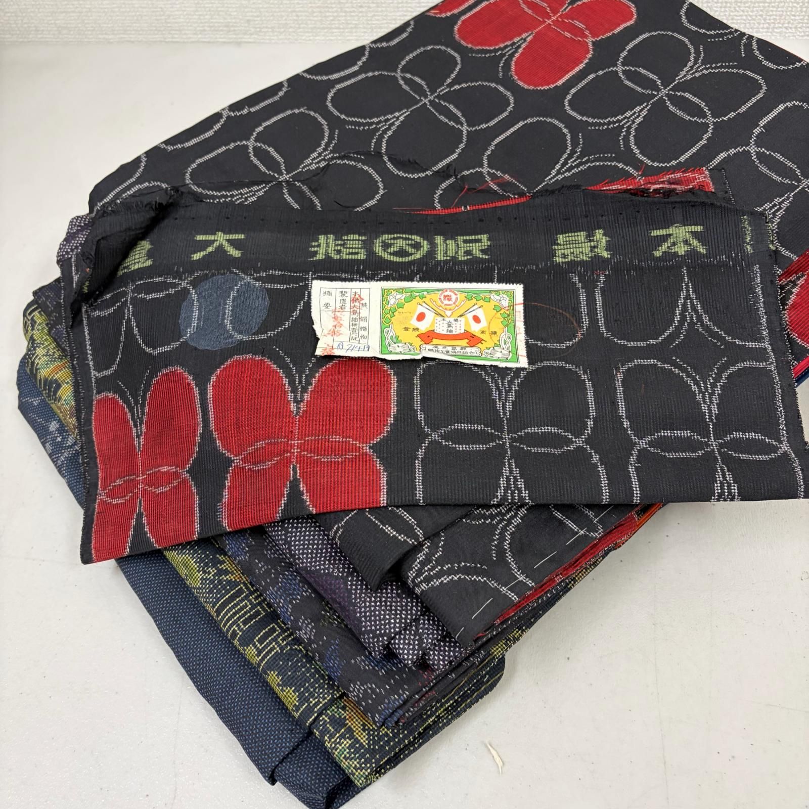 大島紬 着物 正絹 5着 着物まとめ売り リメイク材料 s-055 - メルカリ