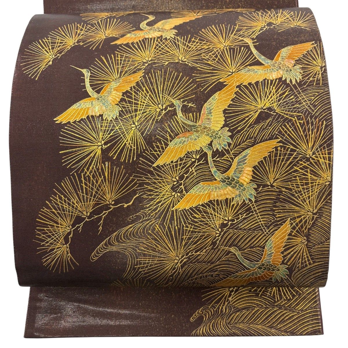 【美品】袋帯　高級螺鈿　鯉　手描き　お太鼓柄 着物・浴衣