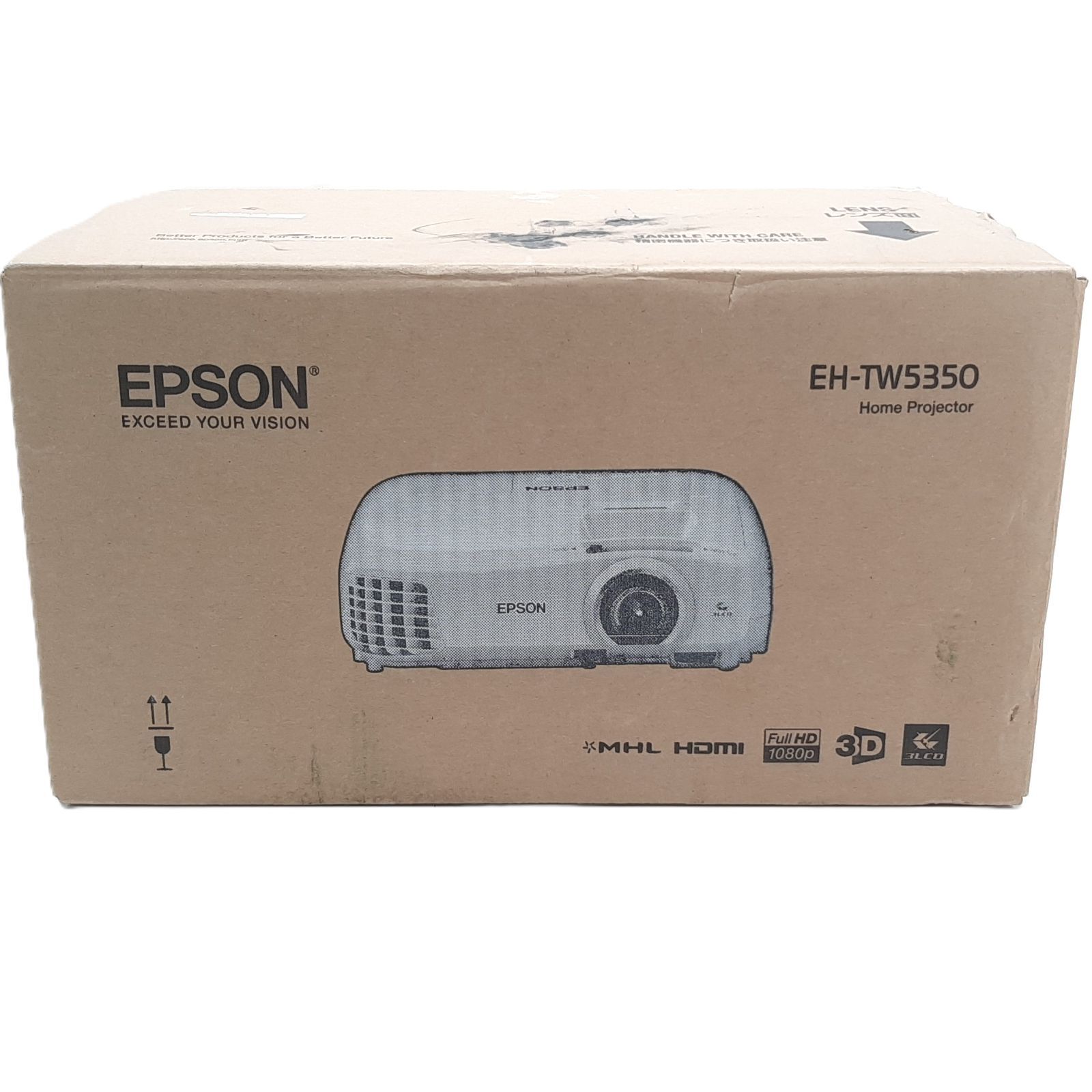 EPSON EH-TW5350 ホームプロジェクター 元箱付き ランプ116H - メルカリ