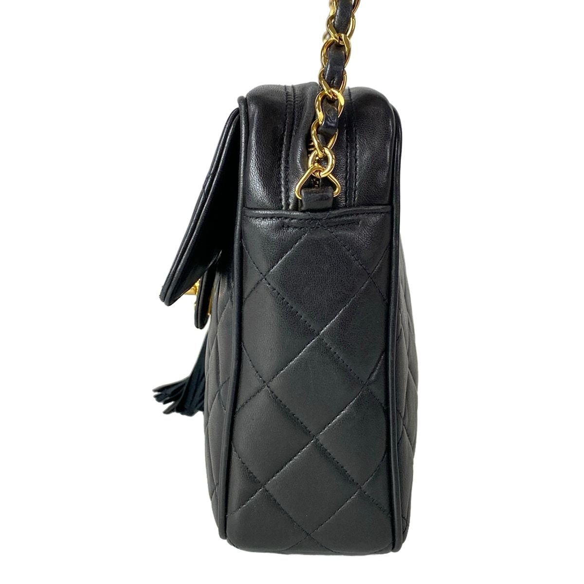 CHANEL(シャネル) ショルダーバッグ マトラッセ 黒 チェーンショルダー