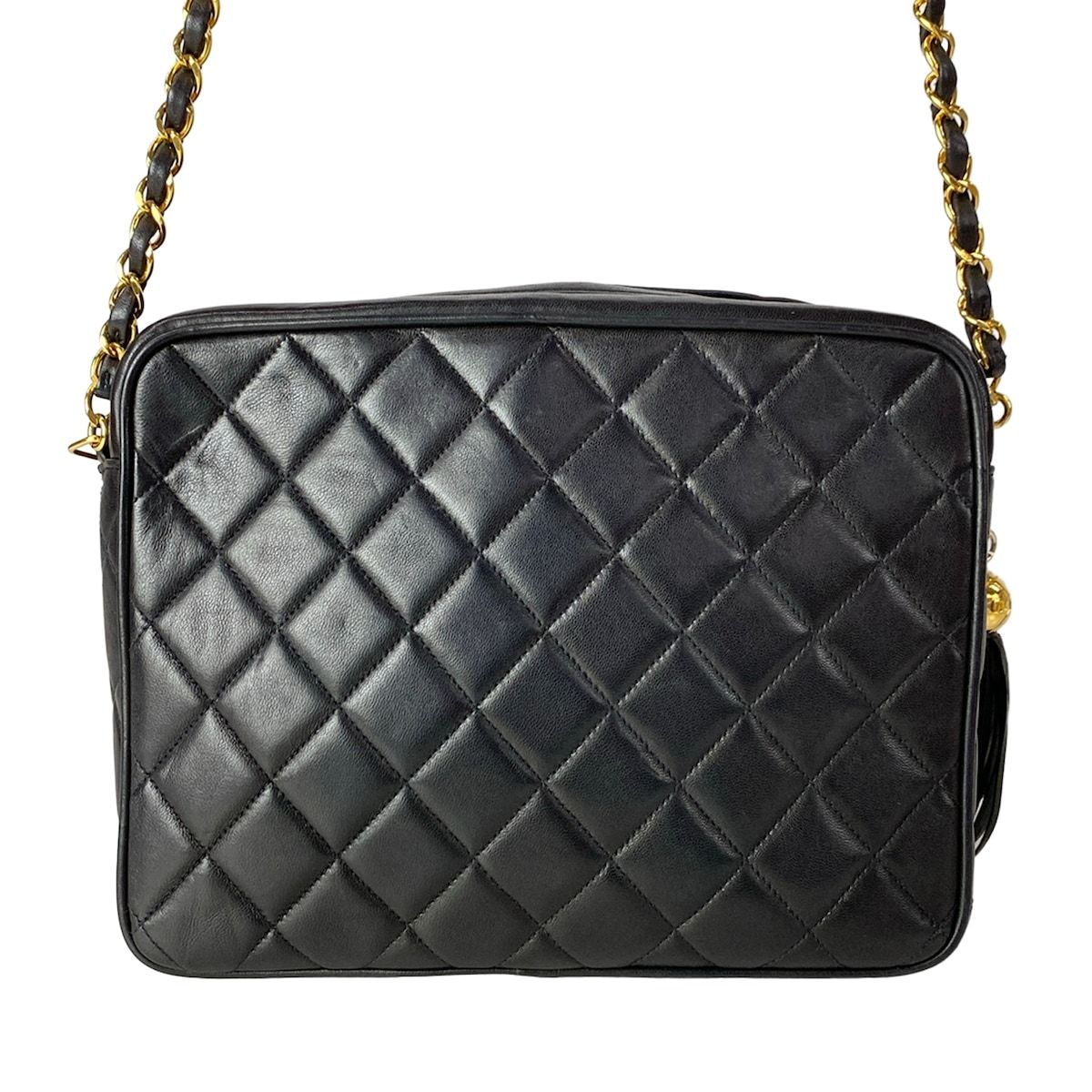 CHANEL(シャネル) ショルダーバッグ マトラッセ 黒 チェーンショルダー