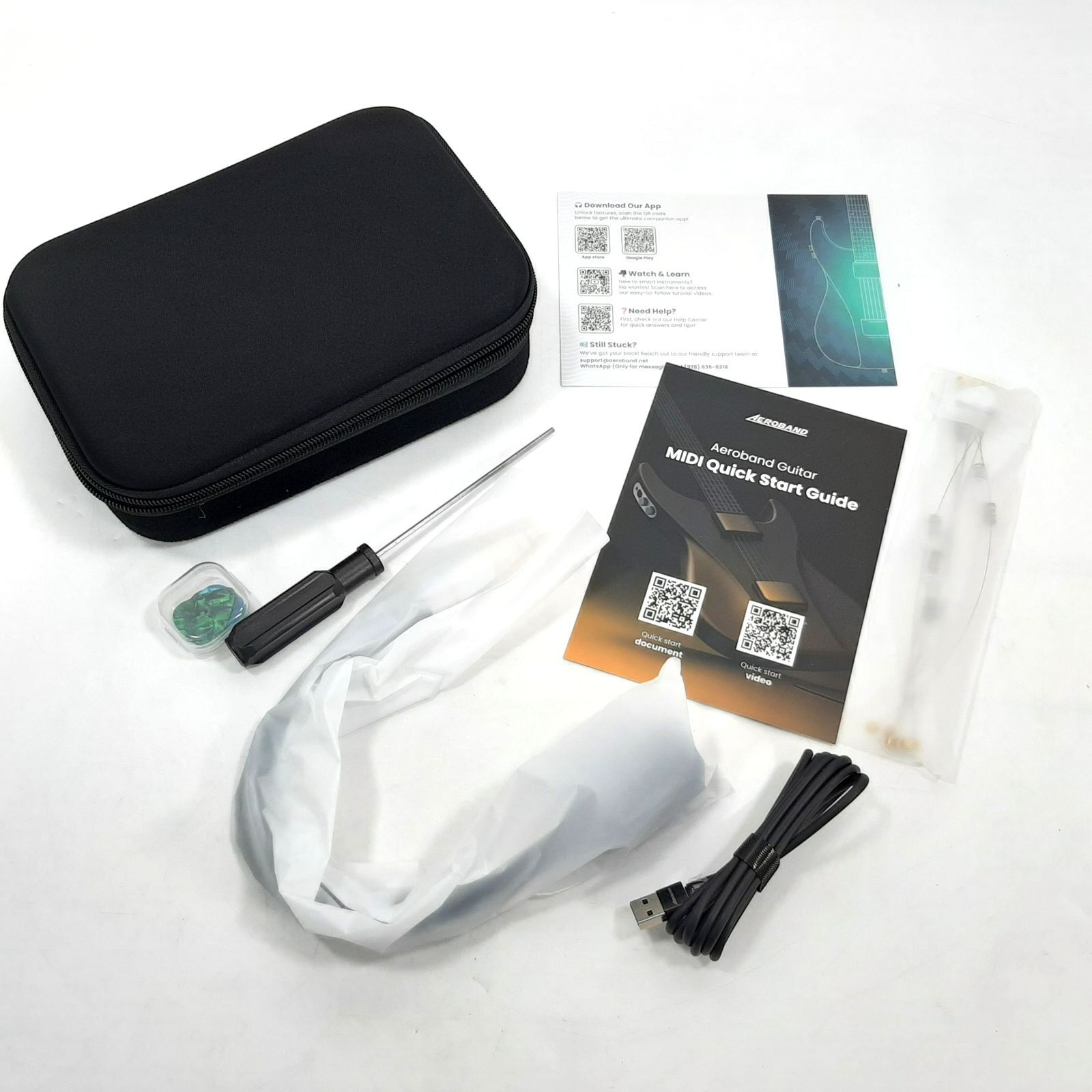 AeroBand Guitar Bundle Kit スマートギター ダークグレー 元箱