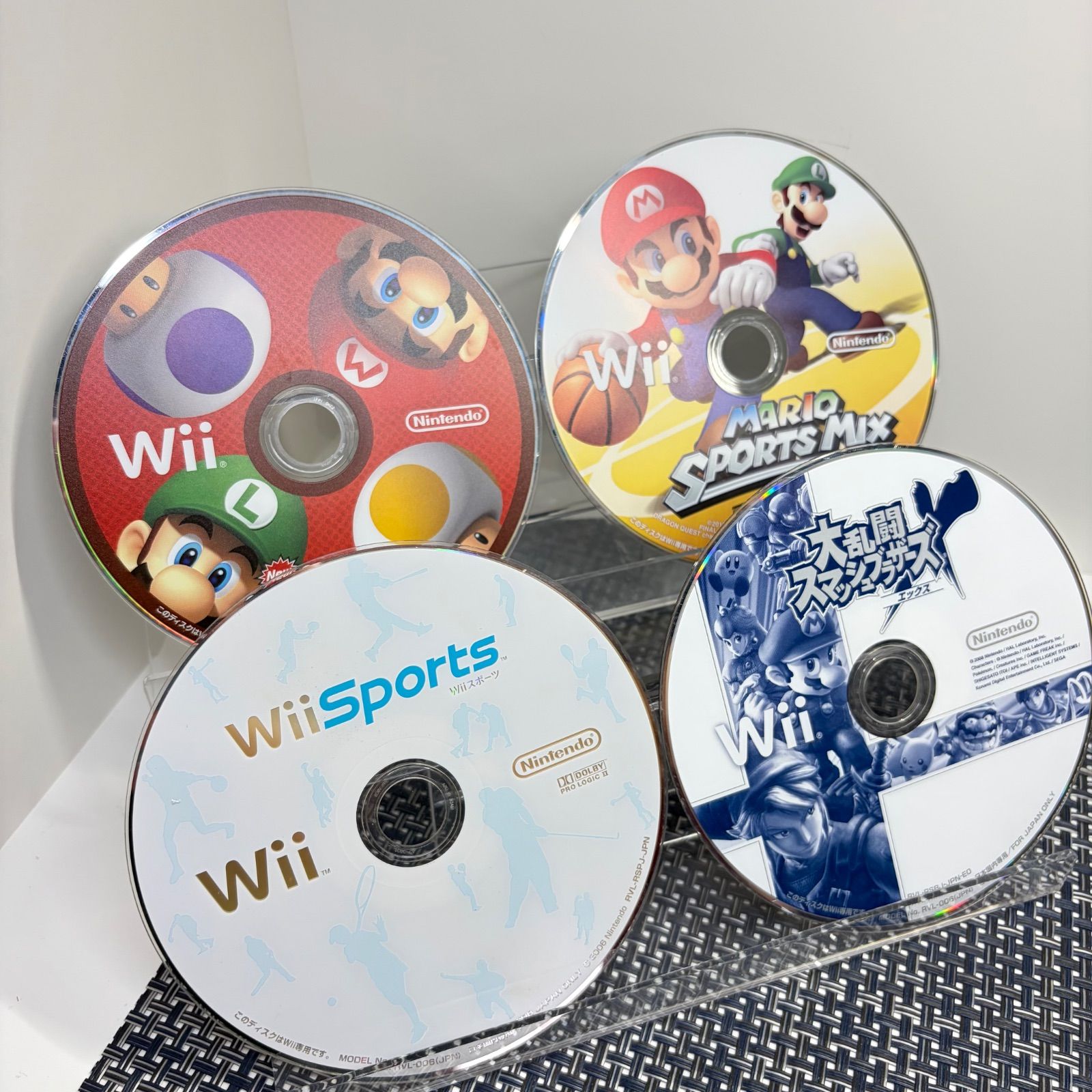 動作確認済】Wii ソフト4本セット ソフトのみ b - メルカリ