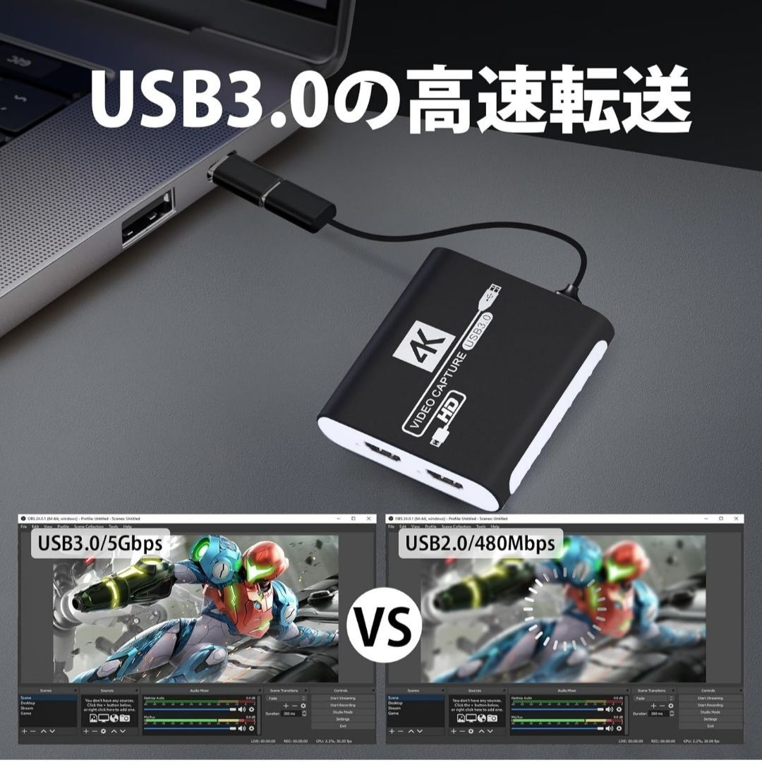 USB3.0 ゲーミングキャプチャー (HDMIパススルー対応 Amazon.co.jp: 4K HDMI キャプチャーボード パススルー USB3.0 HDCP2.2