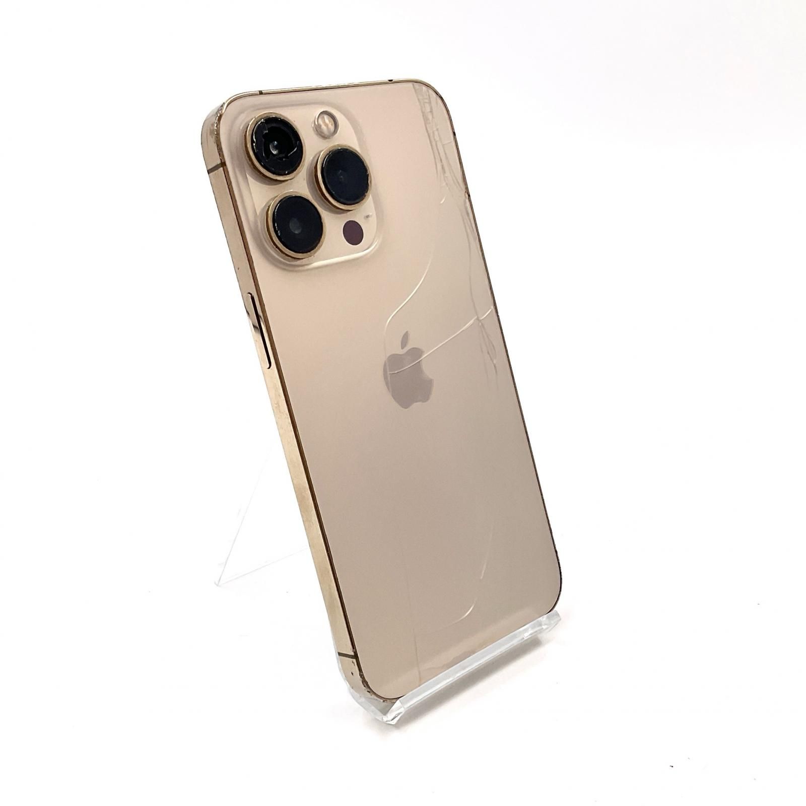 iPhone 13 Pro 256GB ゴールド SIMフリー 白ロム【難有】 76%【最速