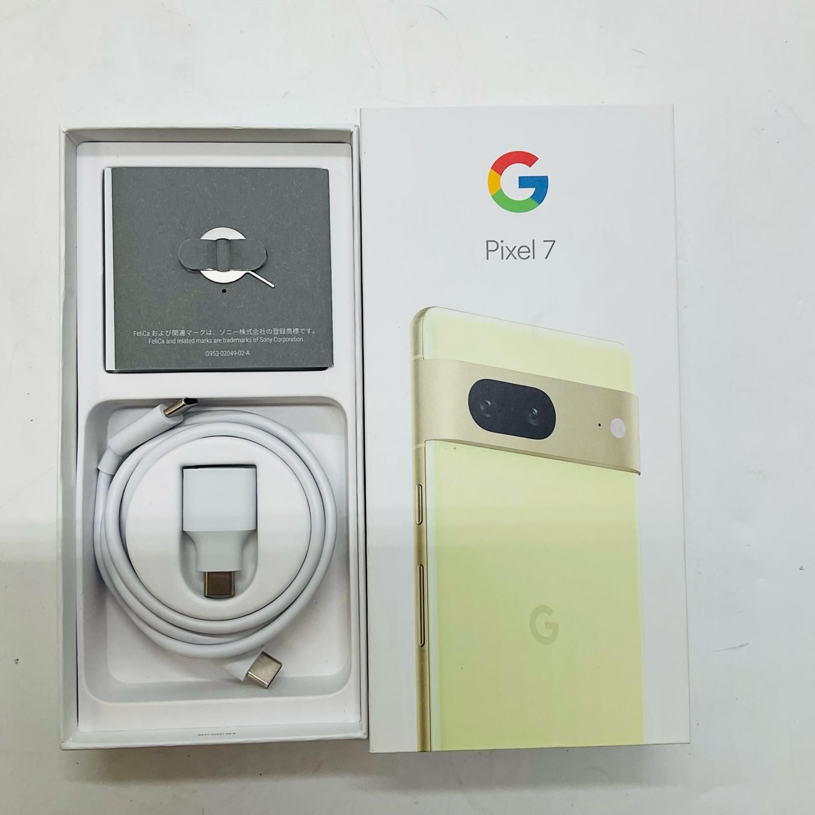 Google Pixel 7 SIMフリー 8/128GB レモングラス Google Pixel 7 128GB Lemongrass 新品未使用 本体 SIMフリー 日本国内