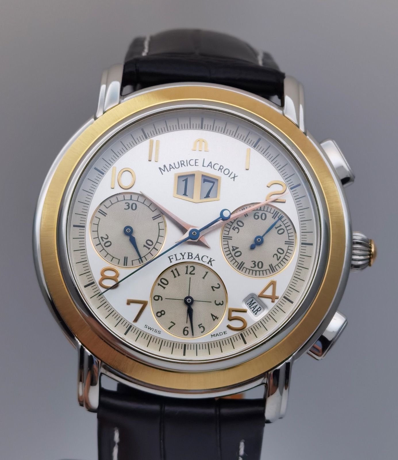 中古 箱付き モーリスラクロア MAURICE LACROIX マスターピース フライ