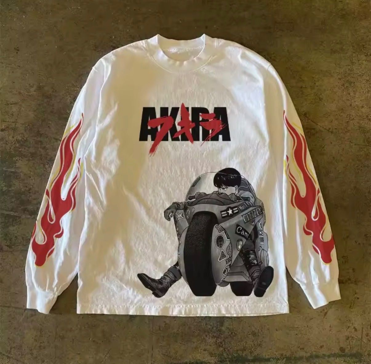 新品未使用 AKIRA アキラ Tシャツ 長袖 ロンT ホワイト 白 XL - メルカリ