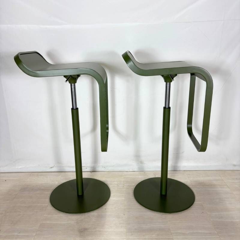 lapalma ラパルマ レムスツール シルバー カウンターチェア ハイスツール イス 椅子 中古品② ラパルマ 昇降式スツール LEM レム パウダーコート塗装フレーム