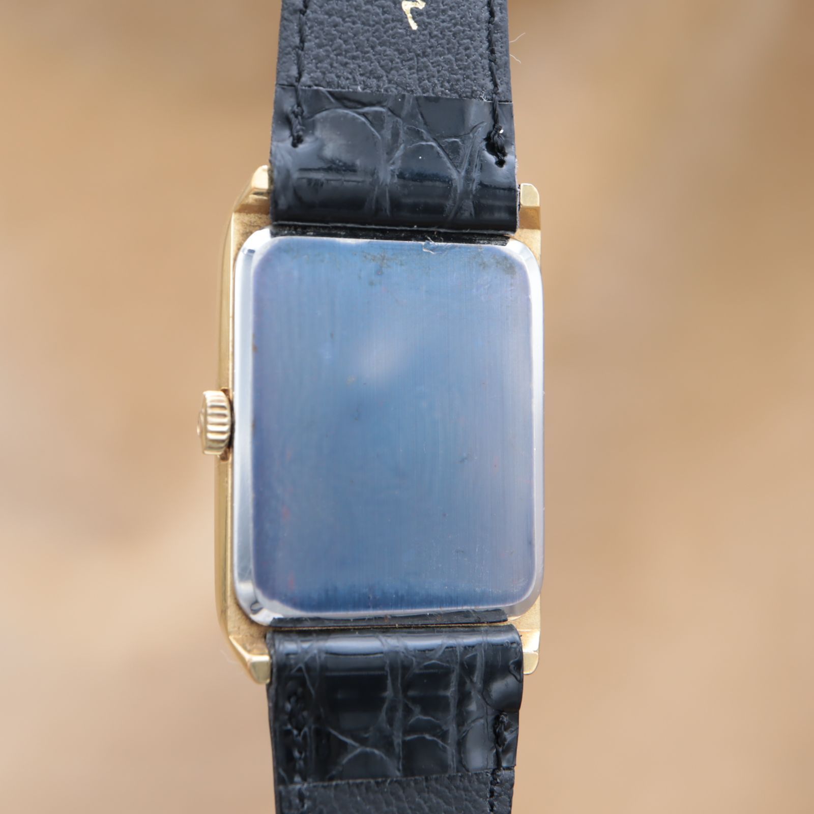 オメガ ジュネーブ 511.0469 OMEGA Geneve トノー レクタン ブルー文字