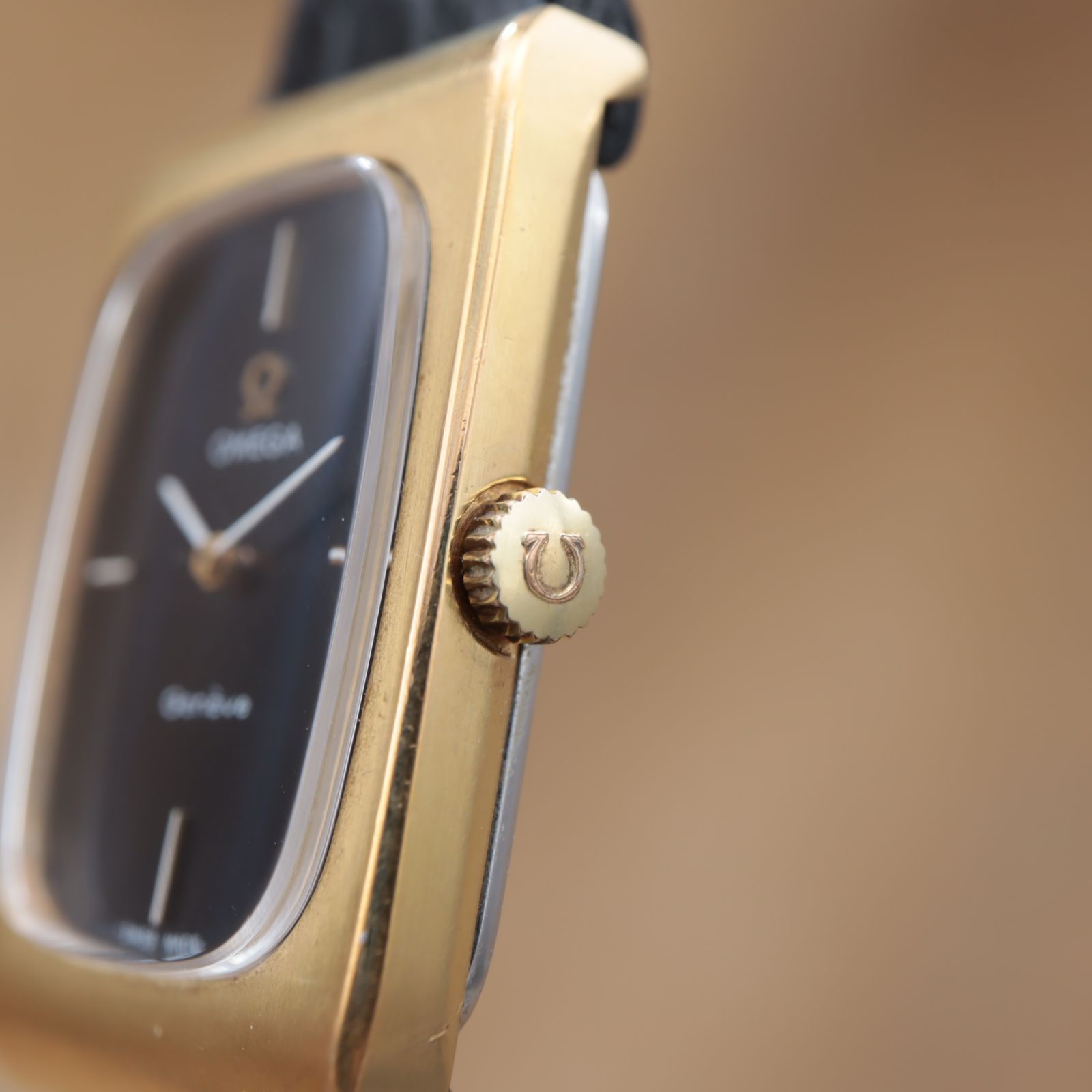 オメガ ジュネーブ 511.0469 OMEGA Geneve トノー レクタン ブルー文字