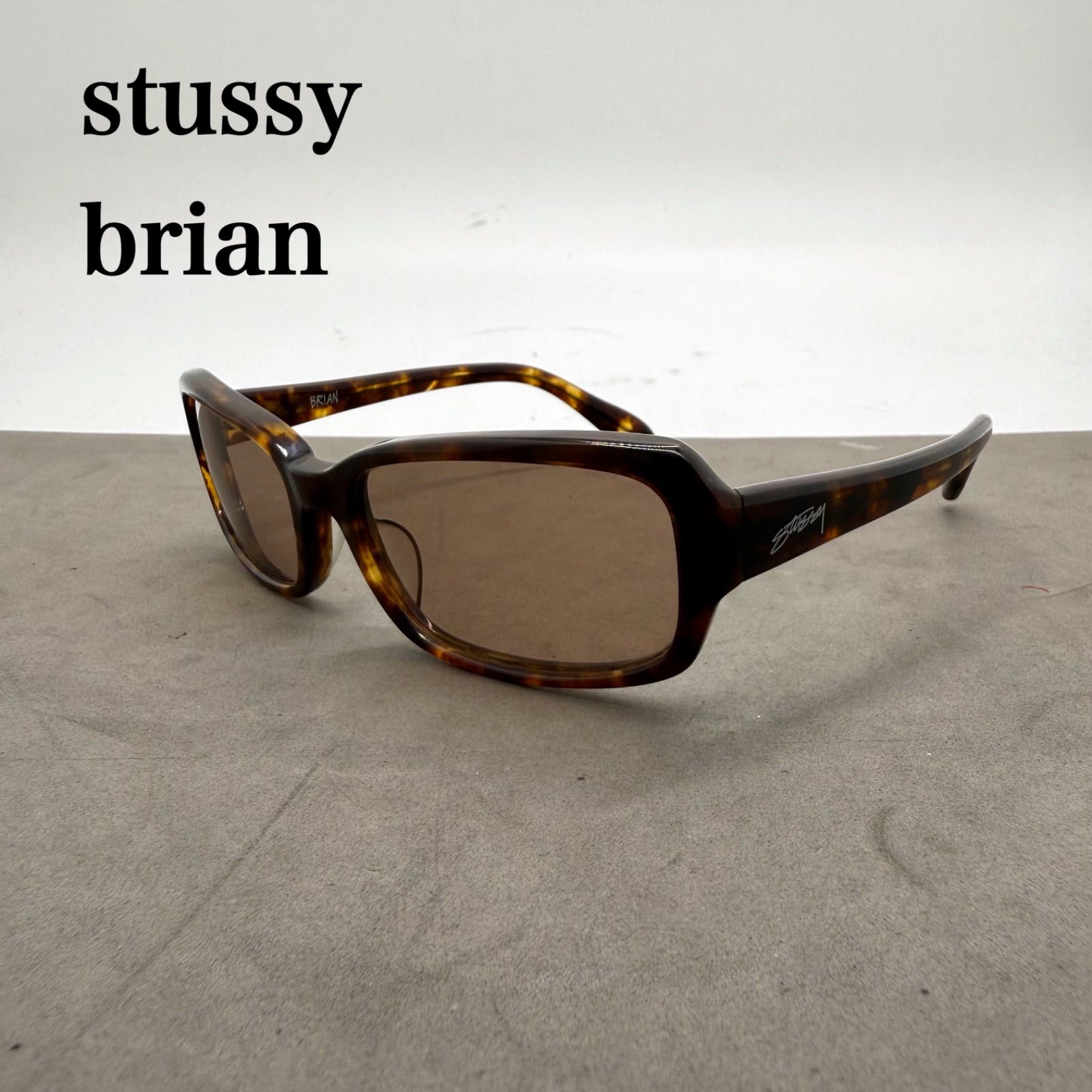 Stussy BRIAN サングラス ブラック STUSSY - Stussy/サングラス/ビンテージ/ブライアン/ステューシー