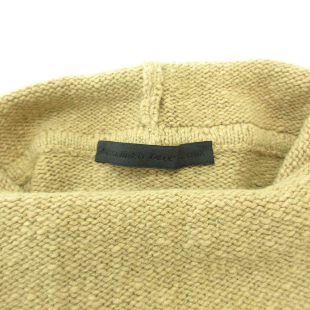 アレッサンドロデラクア 美品 セーター ニット ウール 42 茶色 ブラウン アレッサンドロデラクア ALESSANDRO DELL'ACQUA 美品 セーター ニット