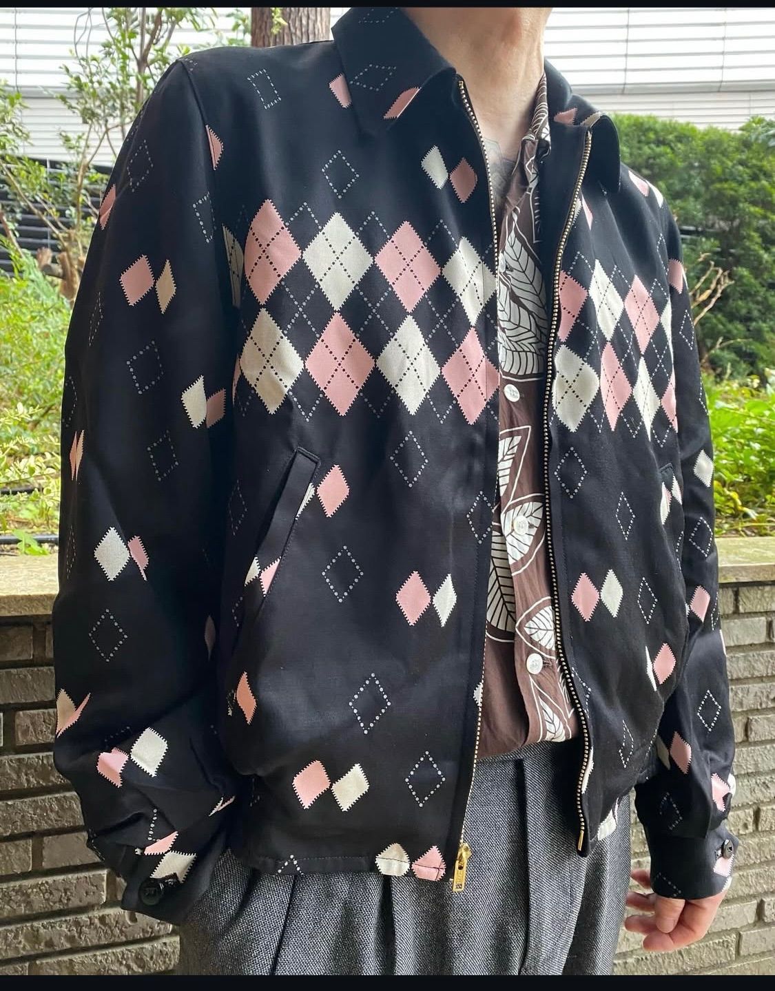 50s 復刻　ギャバジンジャケット　リバーシブル サンダーバード柄 The Groovin High グルービンハイreversible 50'sギャバジン
