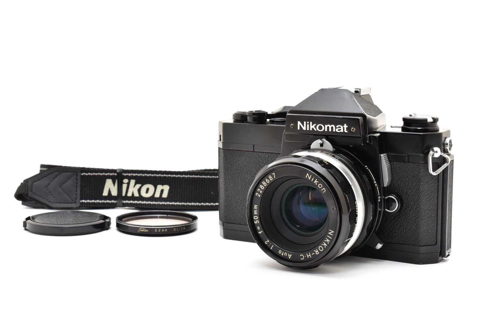 6723 【並品】 Nikon Nikomat Ft2 Black Slr Film Camera Nikkor-H.C