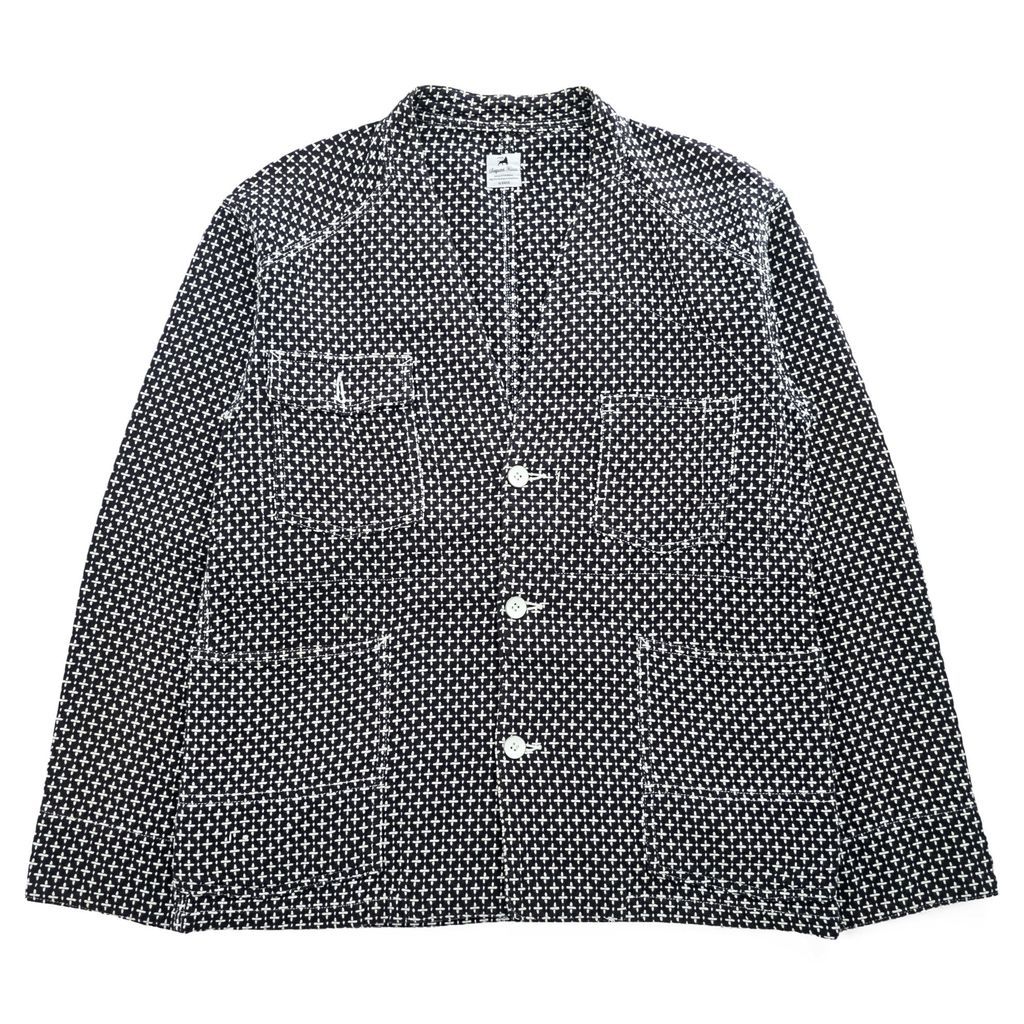 EO TO TO SASQUATCHfabrix カバーオール　ジャケット Sasquatchfabrix. 日本製 刺し子 ノーカラー ジャケット カバーオール