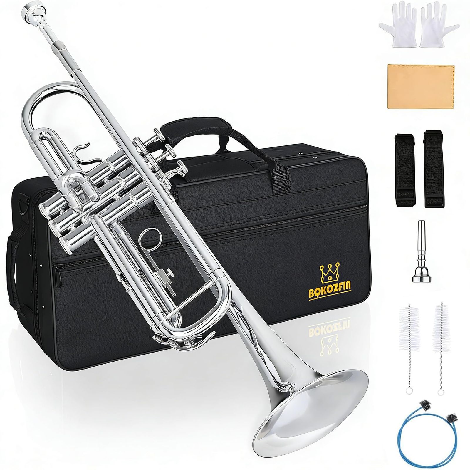 新品 トランペット B♭調 管楽器 吹奏楽 Trumpet 初心者入門セット