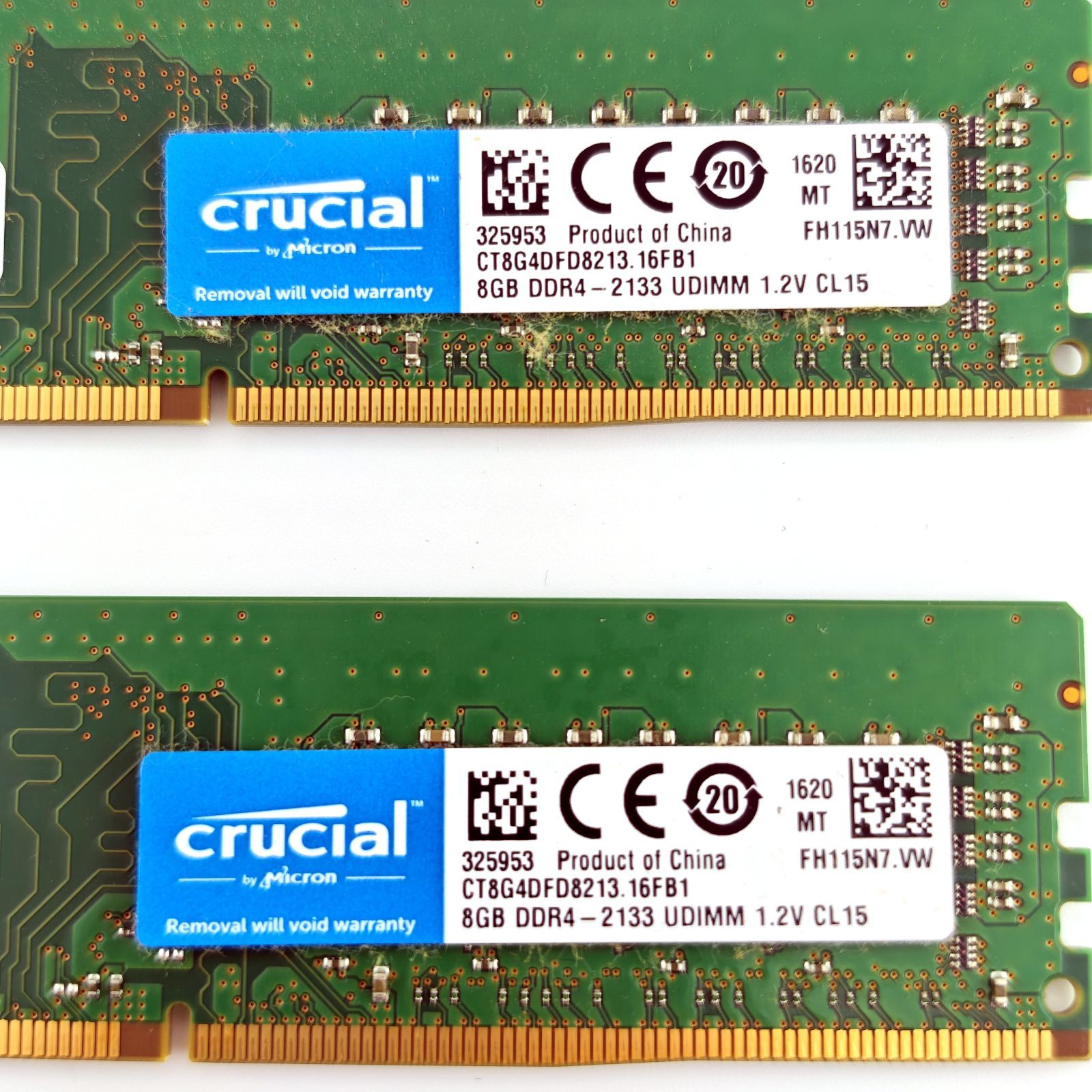 Crucial 16GB DDR4-2133 PCメモリ 8GBx2枚 中古 - メルカリ