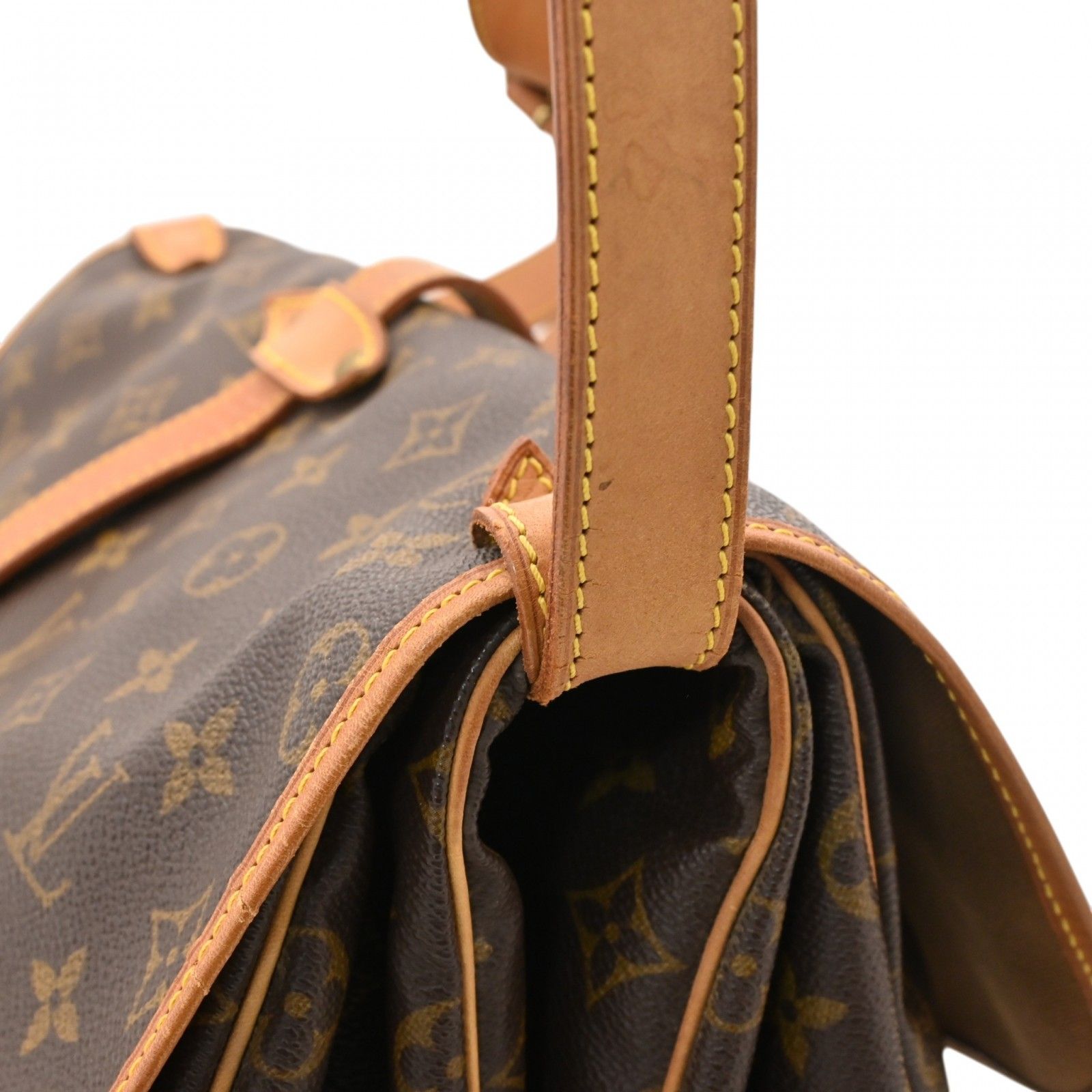 ルイヴィトン モノグラム ソミュール35 ショルダー Bランク lv8549hr ルイヴィトン モノグラム ソミュール35 ショルダーバッグ Bランク