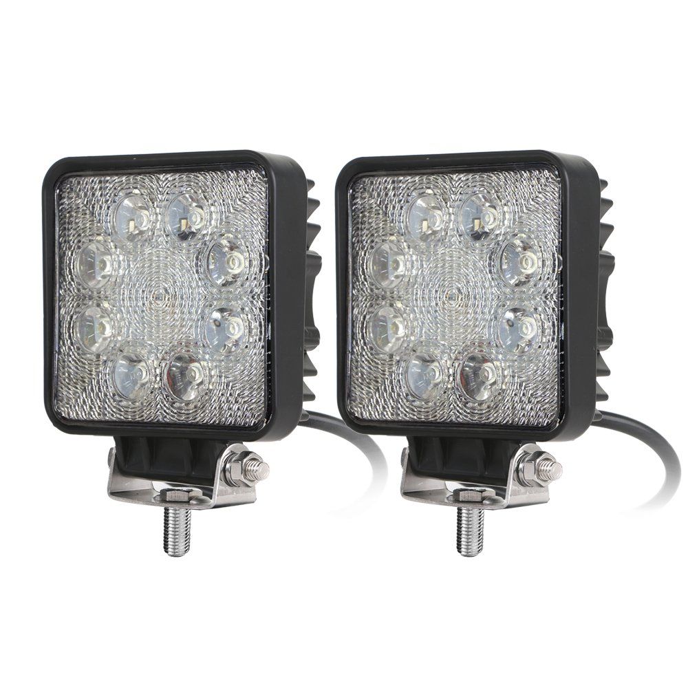新品 カシムラ(Kashimura) LEDワークライト電動フォークリフト対応 2個セット LED8灯 白色 24W 1680lm 6000K ノイズ対策 IP67 DC12/48V NML-107