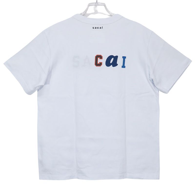 sacai サカイ sacai T-SHIRT 25-01070S 裏プリント Tシャツ ホワイト