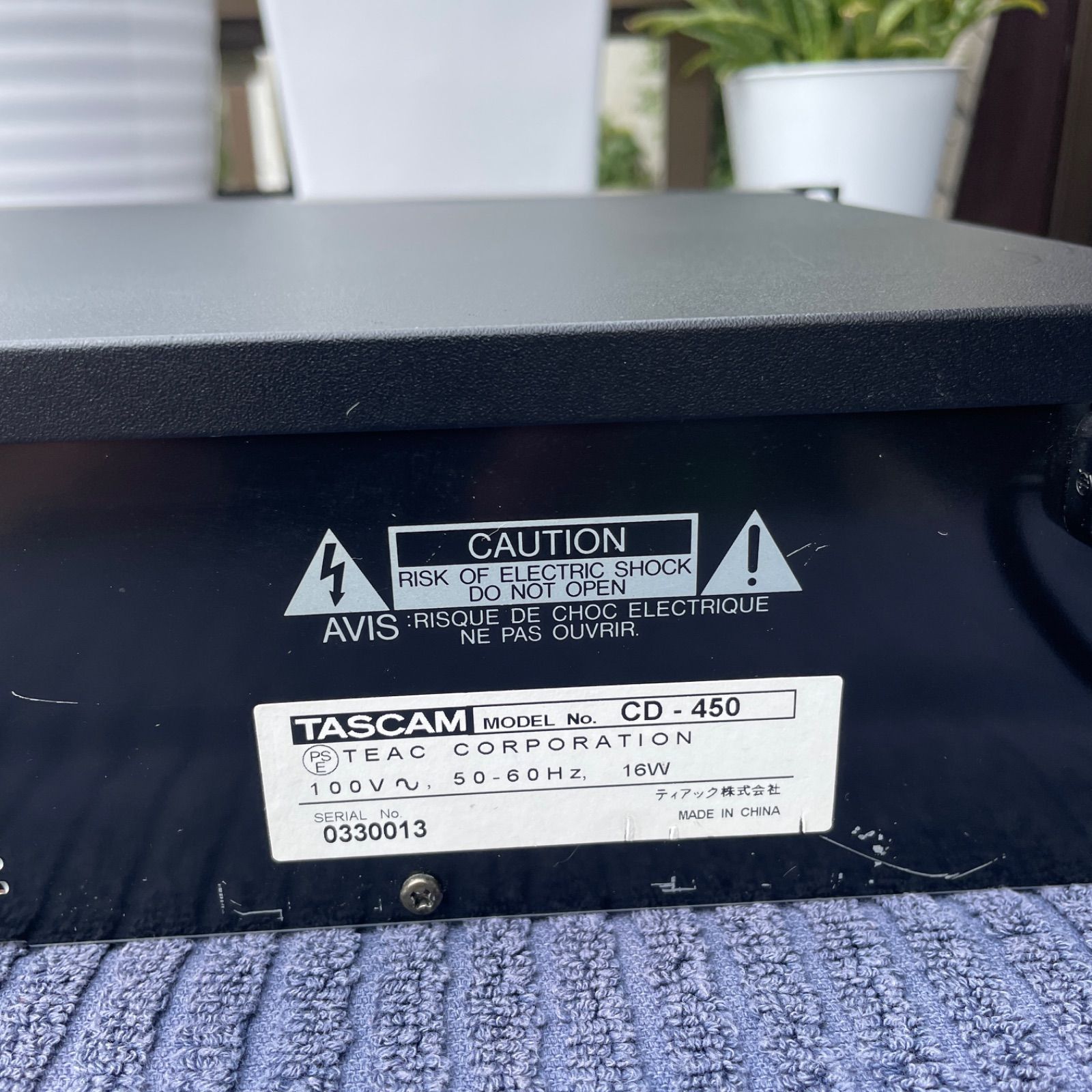 ジャンク TASCAM CD-450 業務用CDプレーヤー - メルカリ