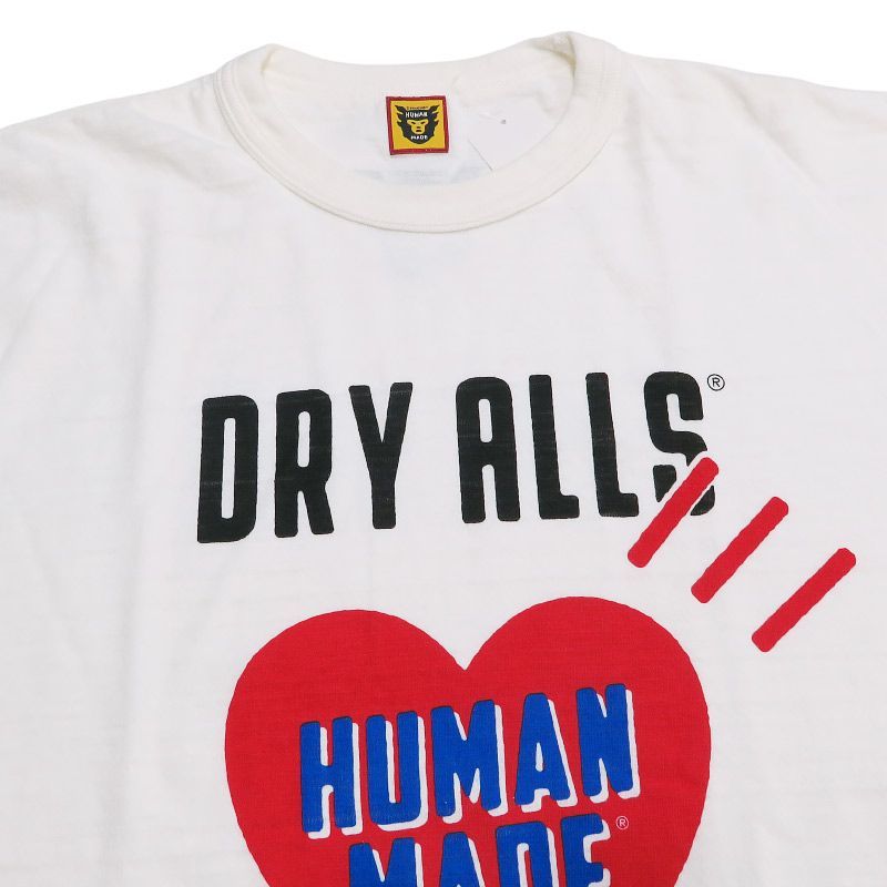 美品 HUMAN MADE ヒューマンメイド DRY ALLS HEART T-SHIRT
