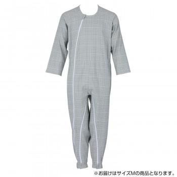 フットマーク　介護つなぎ服(前開き)　M　グリーン　403420