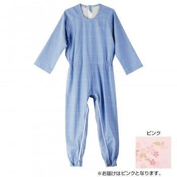 フットマーク　介護つなぎ服(背開き)　M　ピンク　403421