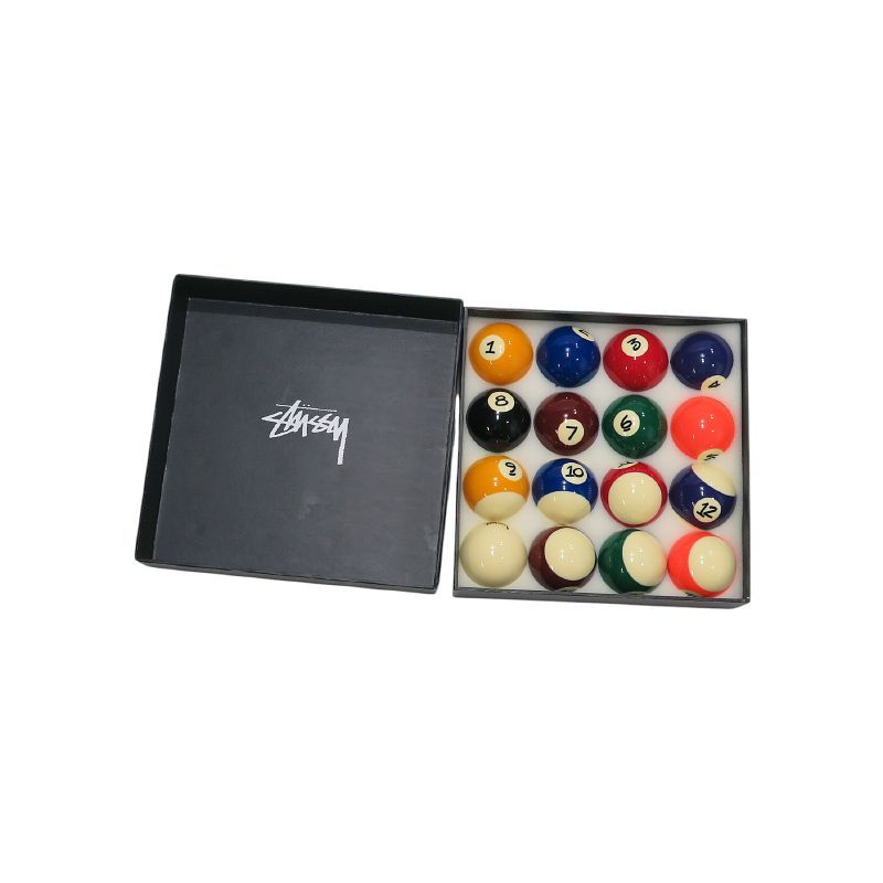 新品同様 STUSSY ステューシー x JAPER BEES BILLIARD BALLS 16ボール ビリヤード ボールセット Mayz
