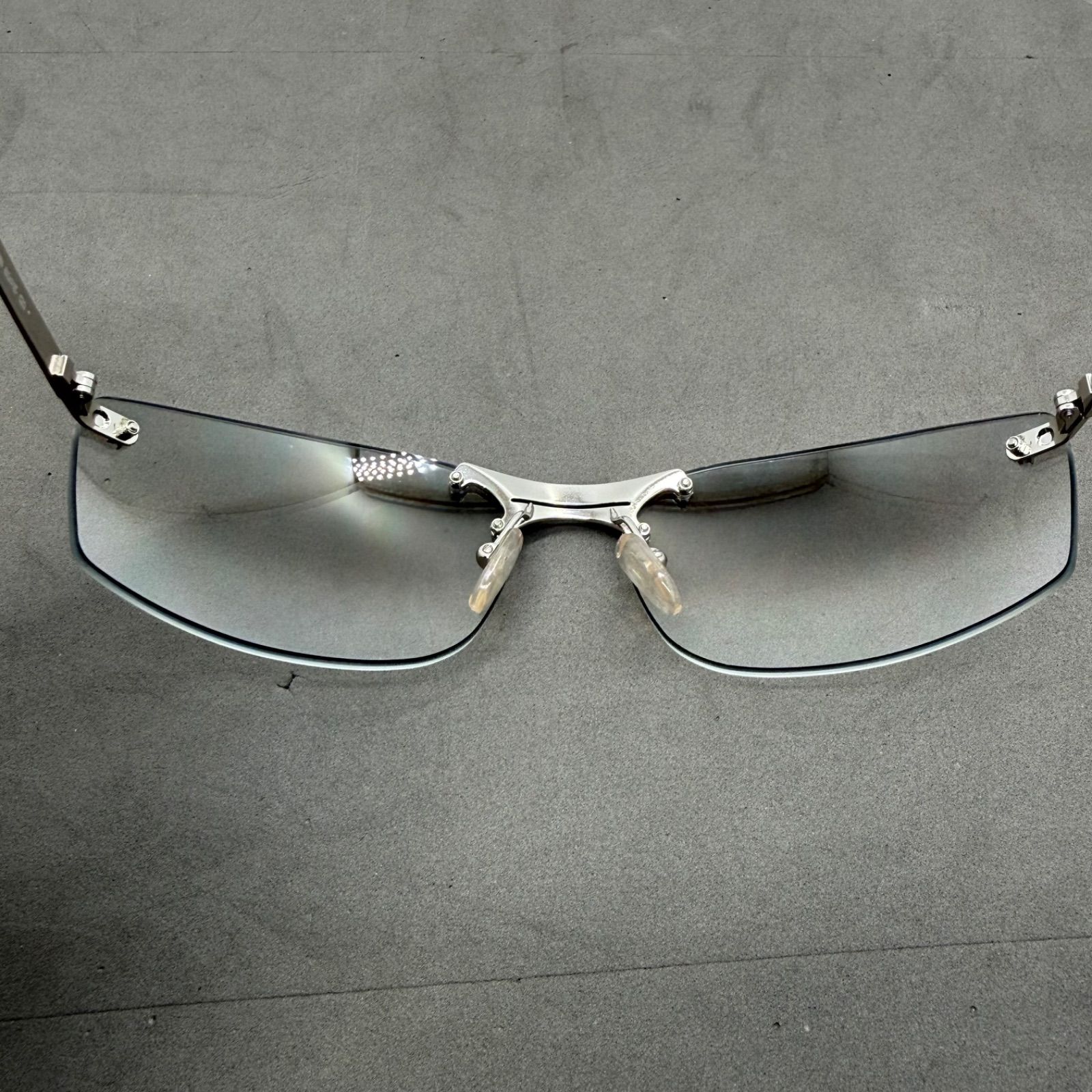 Christian Dior 00s y2k archive metal logo sunglasses YB7NN