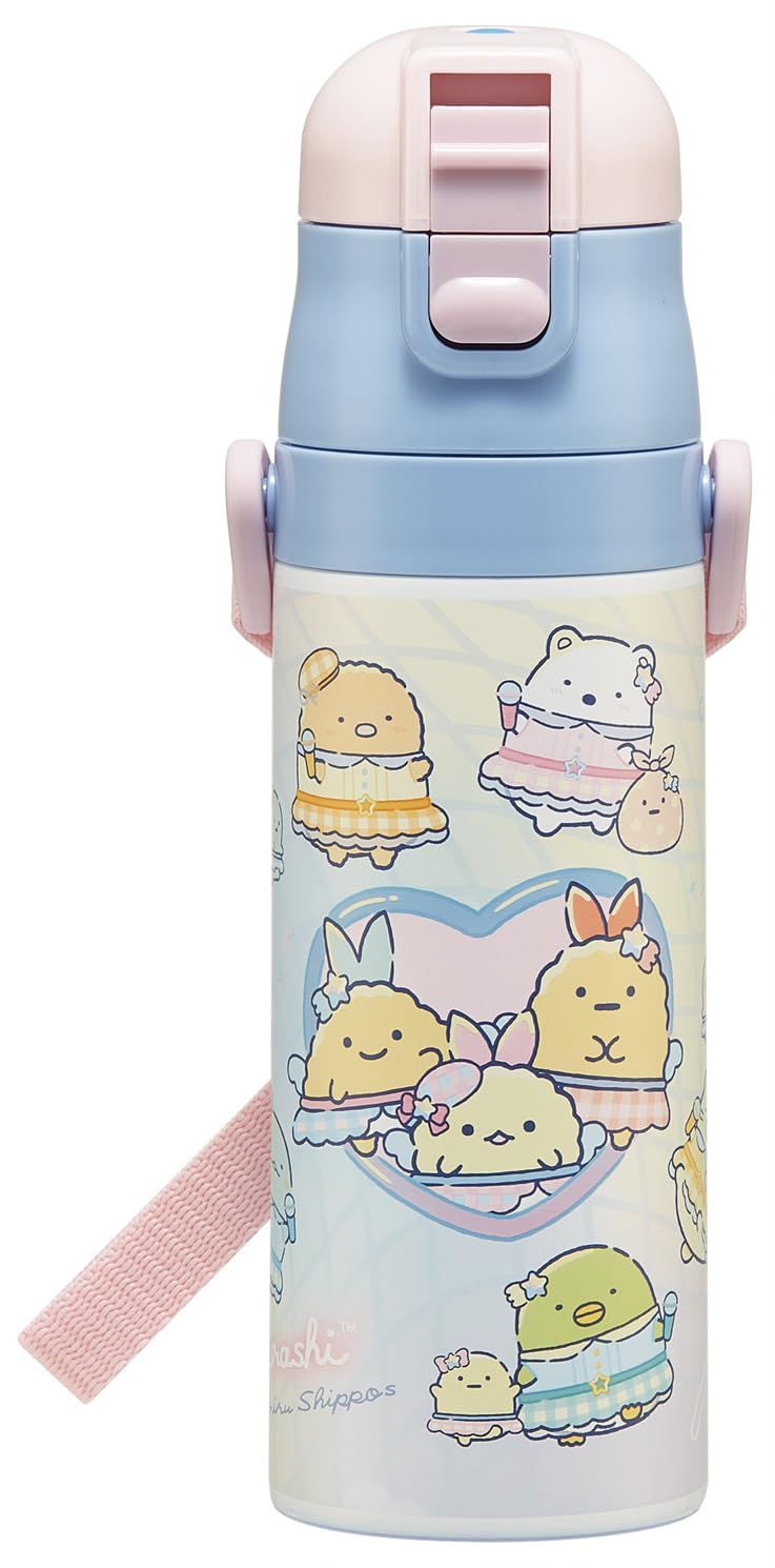 新品 スケーター(Skater) 水筒 子供用 直飲み 470ml すみっコぐらし 夢みるしっぽず 女の子 保冷専用 ステンレス 軽量タイプ waterbottle スポーツボトル キッズ こども 水瓶 SDC4-A
