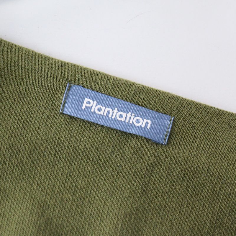 2024年製 プランテーション Plantation スウェット ロングカーディガン M｜グリーン 羽織り【2400014937985】 2024年製 プランテーション Plantation スウェット ロングカーディガン