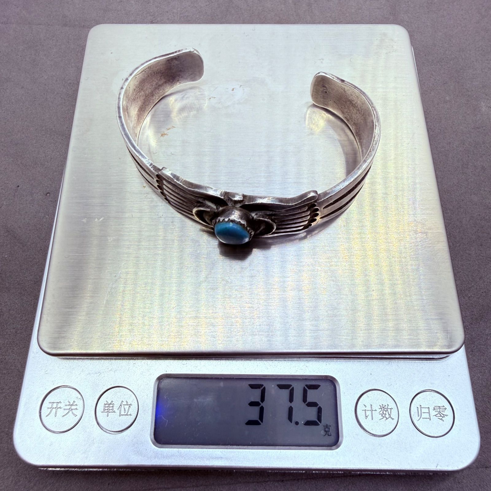 NAVAJO RICK R.martinez turquoise sterling bangle bracelet ナバホ NAVAJO RICK R.martinez turquoise sterling bangle bracelet ナバホ