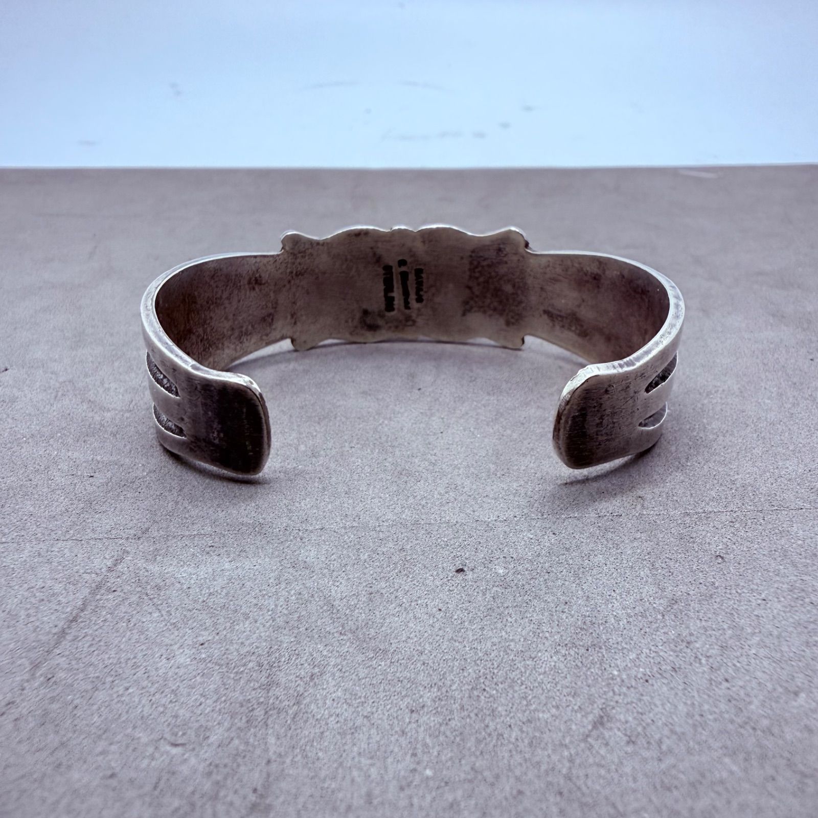 NAVAJO RICK R.martinez turquoise sterling bangle bracelet ナバホ