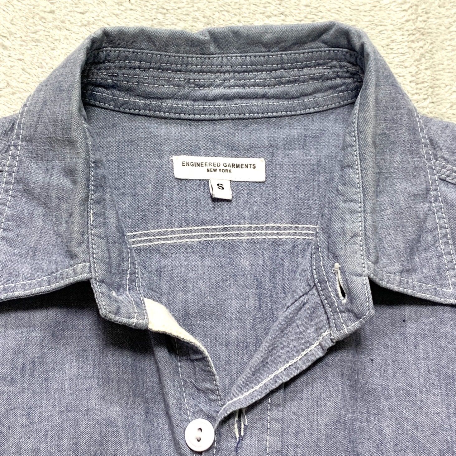 ENGINEERED GARMENTS USA製 アメリカ製 Work Shirt - Cotton Chambray