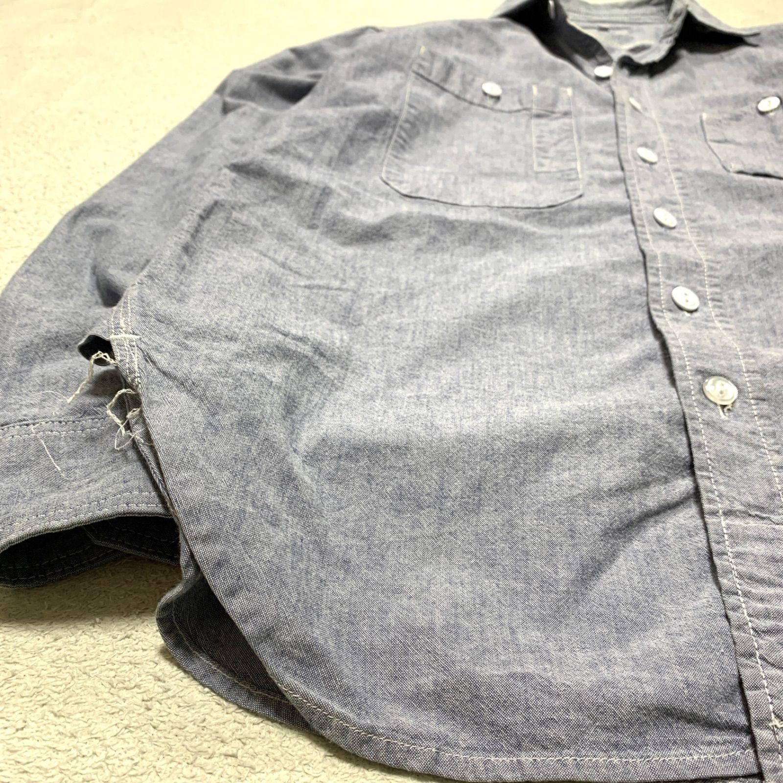 ENGINEERED GARMENTS USA製 アメリカ製 Work Shirt - Cotton Chambray